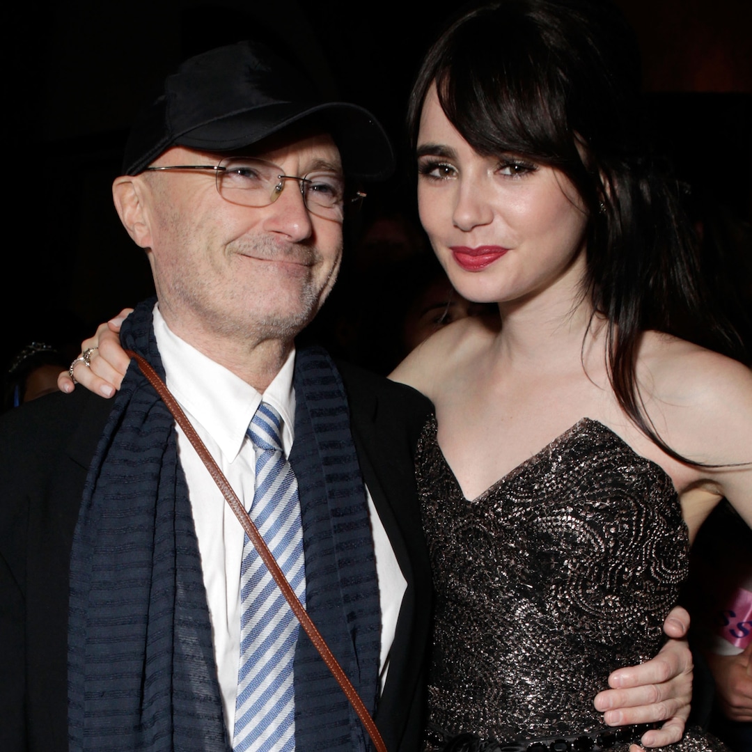 Aceste fotografii gemene ale lui Phil și Lily Collins vor fi mereu în inima ta
