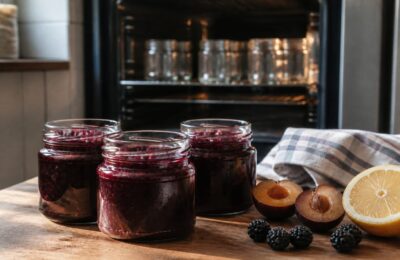 Trei rețete de conserve cu prune și mure care se păstrează până la trei ani fără mult zahăr